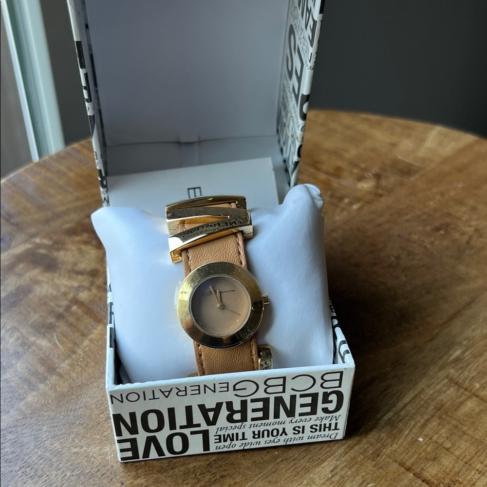 BCBGeneration Gold and Tan Women's Watch